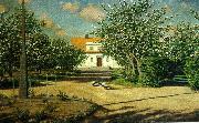 johan krouthen familjen svenfelts villa i ljungsbro oil on canvas